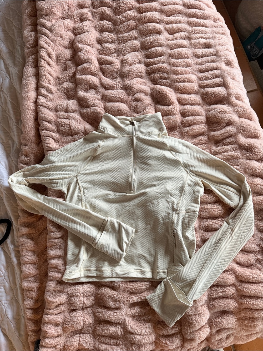 Lululemon It’s Rulu Half Zip Cropped Long Sleeve